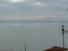 ray of light in the sea from Mirador de S.Luzia, Lisbon