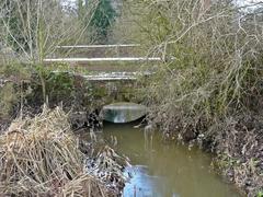 Bridge over Langley Brook at Middleton Lakes RSPB Reserve