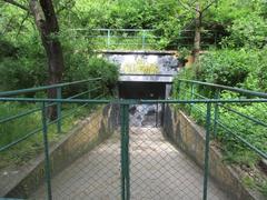 Entrances to Folimanka Civil Protection Shelter in Praha 2-Vinohrady, Park Folimanka