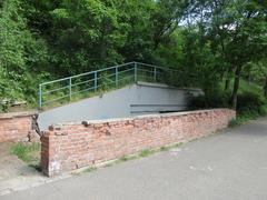 Entrance to Folimanka Civil Protection Shelter in Praha 2-Vinohrady