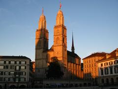 Grossmünster church in Zürich, Switzerland