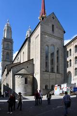 Grossmünster in Zürich from Kirchgasse