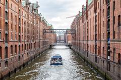 Block D and Block L with Sand Bridge in the Speicherstadt warehouse district, Hamburg