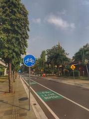 Bicycle Lane at Taman Mini Indonesia Indah