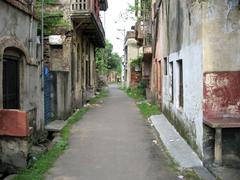 Street near Gouripur Jute Mill in Naihati, West Bengal, India