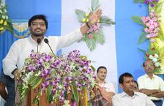 Minister Babul Supriyo addressing a function in Naihati, West Bengal