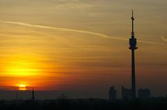 Donauturm tower in Vienna, Austria