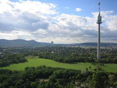 Donauturm tower in Vienna, Austria