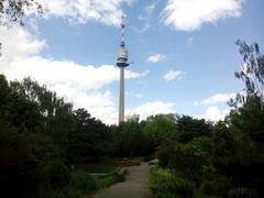 Donaupark in Vienna with Danube Tower