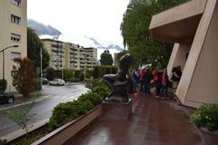 View of Martigny in the canton of Valais, Switzerland