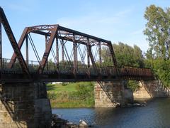 Bridge on Missisquoi Valley Rail Trail at Sheldon Junction