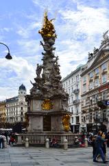 Vienna cityscape with historical buildings and Danube River