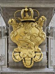 CoA of the kingdom of Bohemia on the Plague Column in Vienna