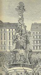 Plague Column at Vienna engraving