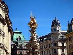 street view in Vienna with historic buildings and pedestrian activity