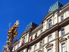 Historic building in Vienna with intricate architectural details