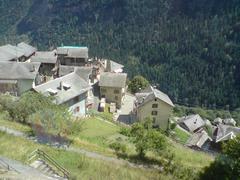 Finhaut village in Valais, Switzerland