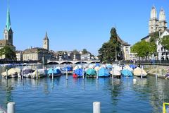 Münsterbrücke bridge in Zurich, Switzerland