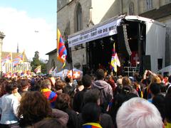 14th Dalai Lama at solidarity rally in Zurich on April 10, 2010