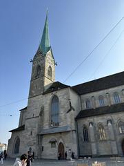 Exterior view of Fraumünster Church in Zurich