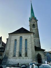 Exterior view of Fraumünster Church in Zurich