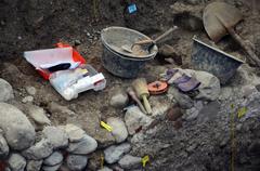 Archaeological excavation at Fraumünsterquartier, Stadthausquai Zürich