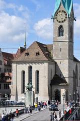 Fraumünster at Münsterhof square in Zürich