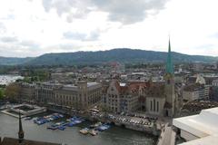 View from Karl’s Tower of Grossmünster, Zürich