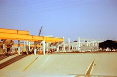 East LA Interchange LA River Bridge construction 1959