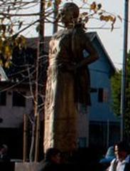 Statue of Mexican singer Lucha Reyes at Mariachi Plaza in Boyle Heights, East Los Angeles