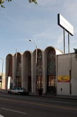 Pan American Bank facade in East Los Angeles