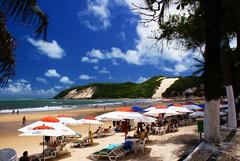 Ponta Negra beach and Morro do Careca in Natal, Brazil