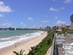 Ponta Negra beach with skyscrapers in Natal, Brazil