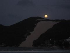 Ponta Negra beach with Morro do Careca in the background in Natal, RN, Brazil