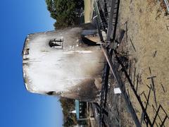 Burnt out ruin of Mostarts Mill after Table Mountain Fire 2021