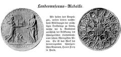 1898 commemorative medal for the Landesmuseum Zürich by Hans Frei