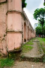 Dhanmondi Shahi Eidgah monument with boundary wall in Bangladesh