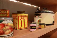 Kitchen articles in museum exhibition