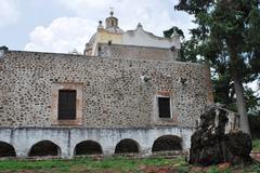 gardens behind the Parish of San Pedro in Tepotzotlan