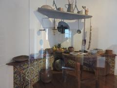 Recreation of a colonial-era kitchen at Museo Nacional del Virreinato