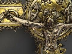 Silver Processional Crucifix detail