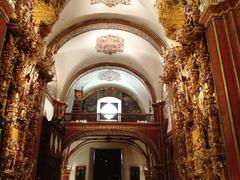 Detailed view of the Choir inside the Church of San Francisco Javier in Tepotzotlán