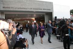 Michelle Bachelet at the inauguration of the Museum of Memory and Human Rights in Chile