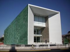 Facade of the Museo de la Memoria y los Derechos Humanos in Santiago de Chile