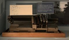 Hollerith machine for punch cards on display at the Museum on the Mound, Edinburgh