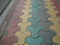 Footpath tiles near Mutiny Memorial in Delhi