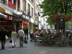 Königsallee in Düsseldorf on a sunny day