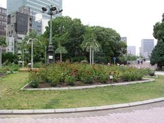 Nakanoshima Park rose garden in June 2006