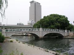 Nakanoshima Park Rose Garden Bridge in June 2006