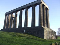 Scenic view of Edinburgh city with historical buildings and lush greenery